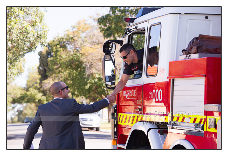 firemen and the groom perth weddings