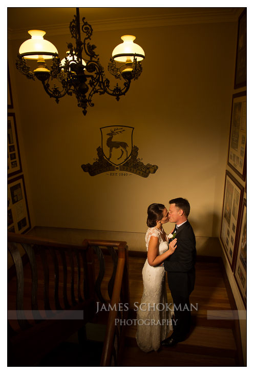 stairs at sandalford wedding photograph perth james schokman